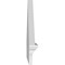 Ekena Millwork Peaked Cap Smooth Architectural PVC Combination Pediment, 56"W x 20-7/8"H x 2-3/4"P (Pitch 6/12) PEDPC056X210PKC00 - alternate 5